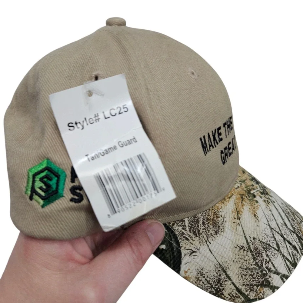 Make‎ The Eagle Ford Great Again  NWT Flex Strap Tan Beige Camo Truck Hunting